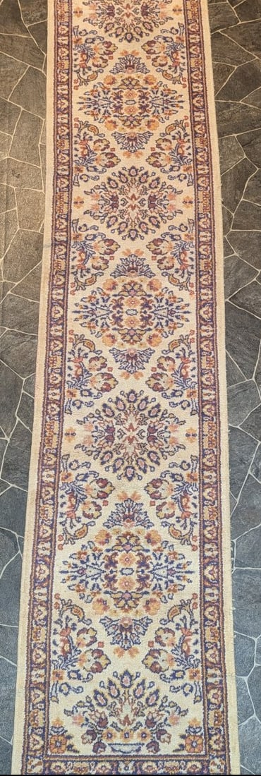 Persian-Style Floral Medallion Runner Rug for Hallways Traditional Design: **Important** Please read below description on how to avoid high shipping costs. This stunning Persian-Style Floral Medallion Runner Rug measures 134 x 23 inches, perfect for hallways. Please note