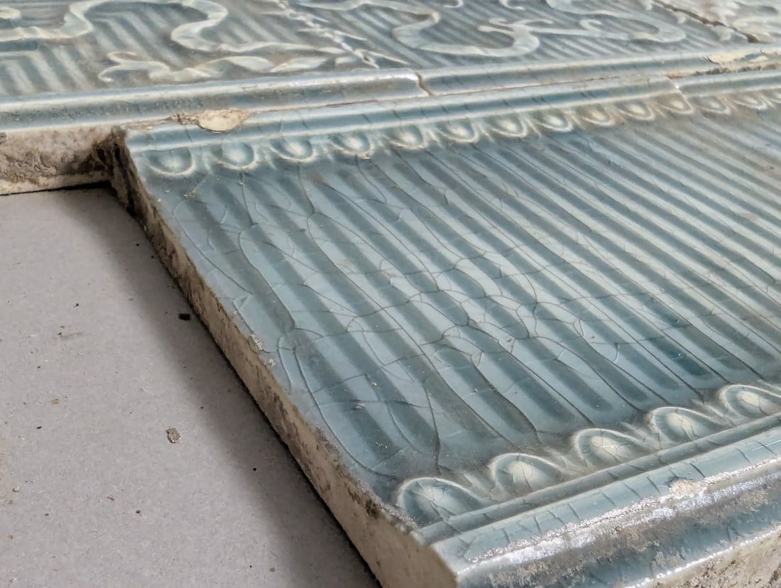 Antique Providential Tile Works Decorative Ceramic Tiles Aesthetic Movement Set of 8 Coaster - 7