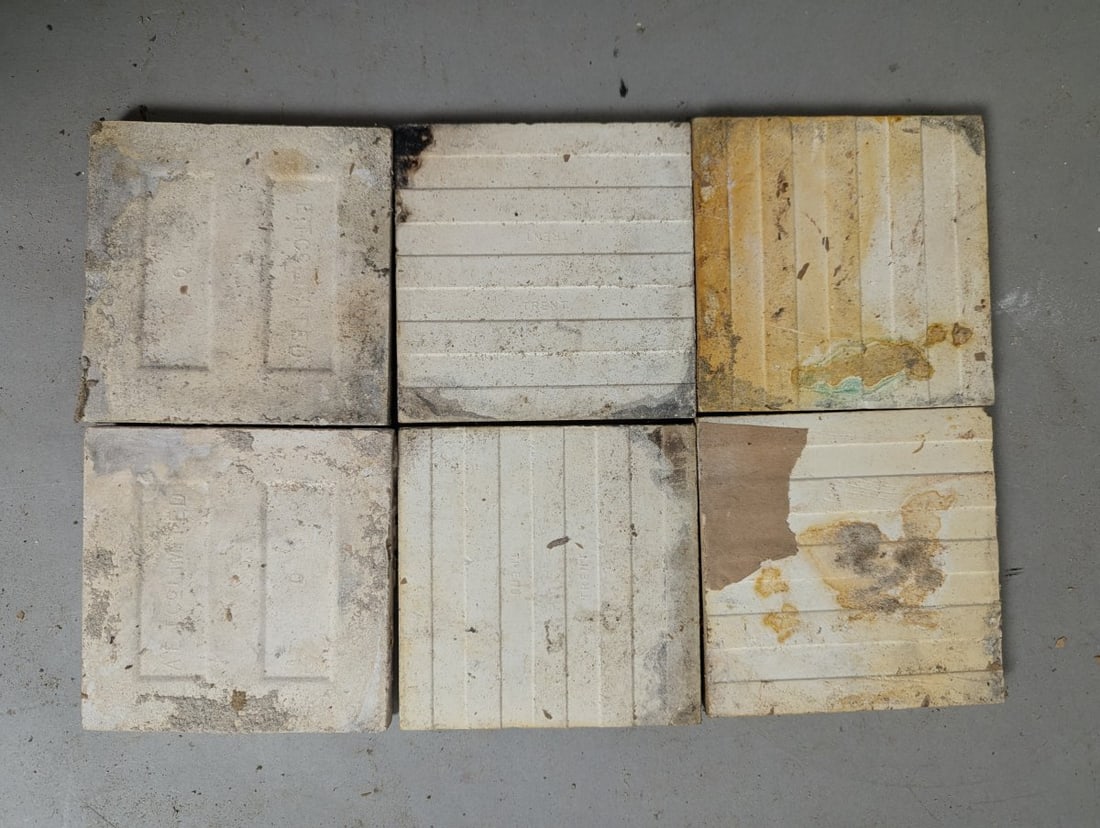Antique Architectural Tiles Collection Art Nouveau AETCO Decorative Ceramic Set - 8