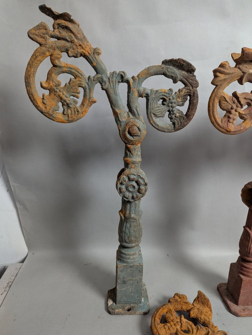Victorian Style Cast Iron Fence Finials Architectural Salvage Collection - 2