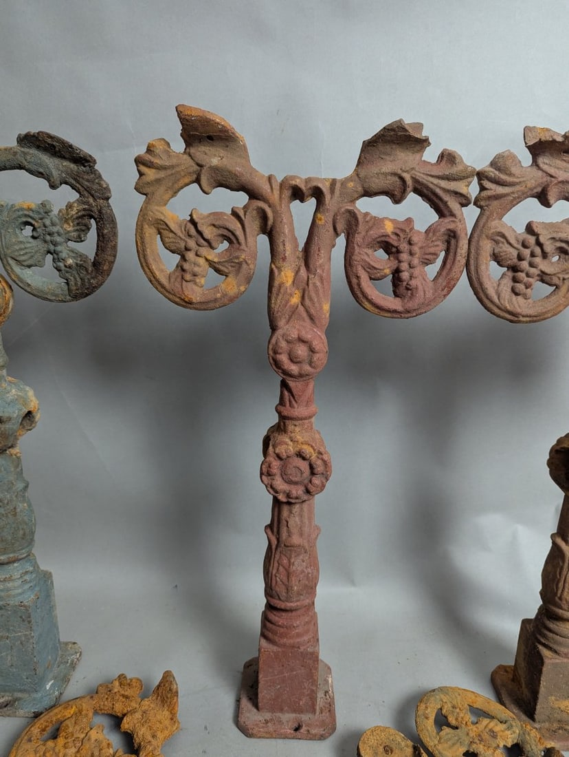Victorian Style Cast Iron Fence Finials Architectural Salvage Collection - 3