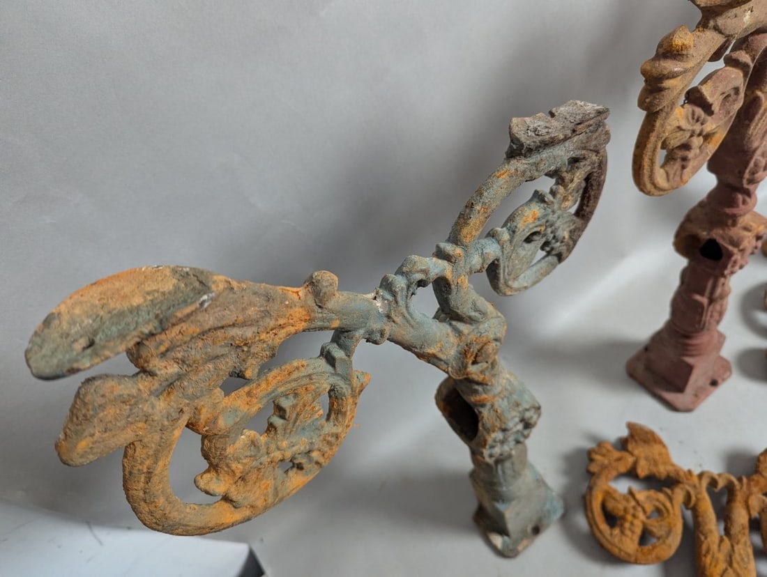 Victorian Style Cast Iron Fence Finials Architectural Salvage Collection - 6