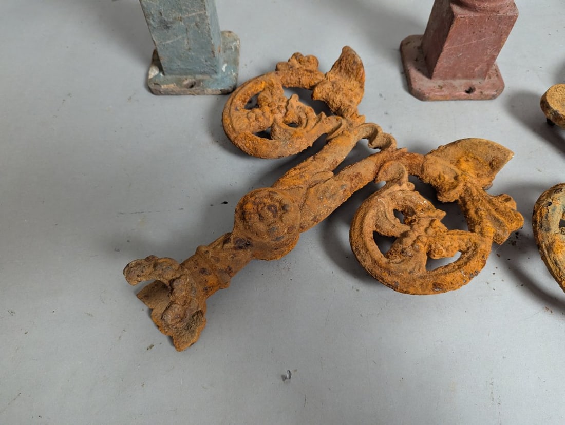 Victorian Style Cast Iron Fence Finials Architectural Salvage Collection - 7