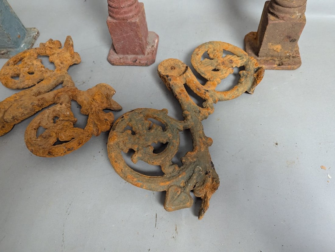 Victorian Style Cast Iron Fence Finials Architectural Salvage Collection - 8