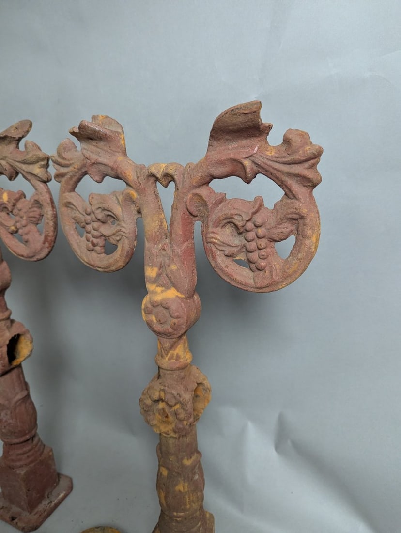 Victorian Style Cast Iron Fence Finials Architectural Salvage Collection - 9