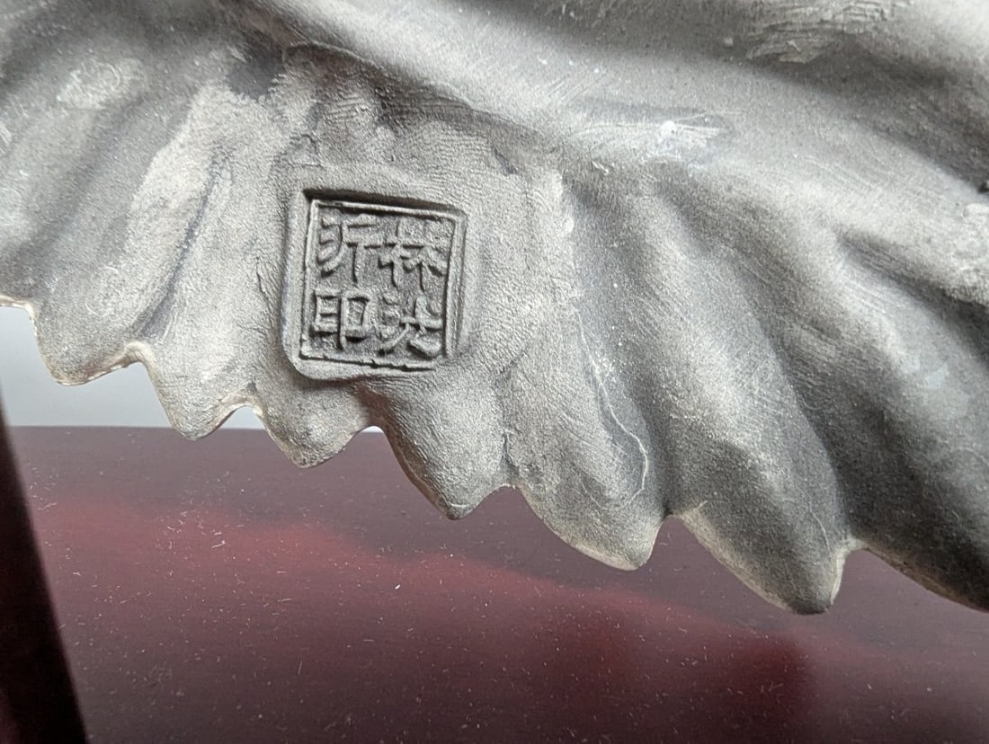 Chinese Shiwan Sancai-Style Glazed Ceramic Figurine of Immortal on Crane - 7