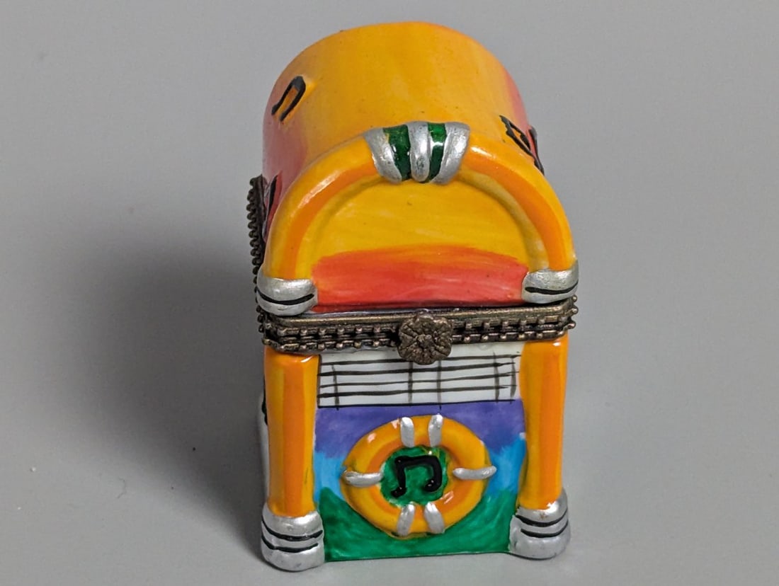 Collection of Decorative Enameled Hinged Trinket Boxes - Nature, Fashion, Holiday Themes - 9