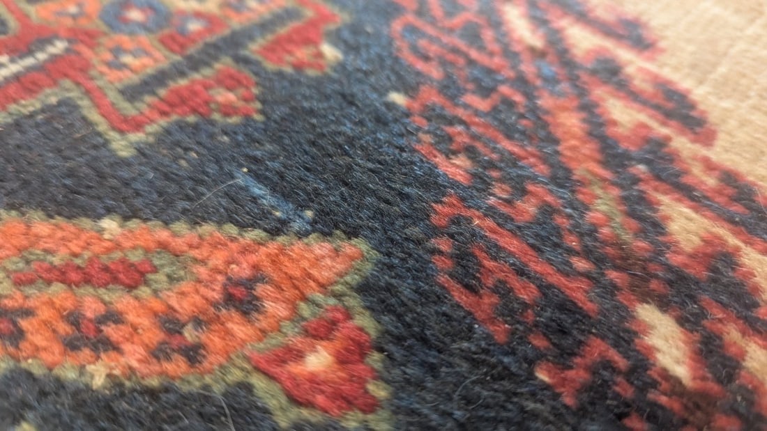 Antique Persian Serab Runner Rug with Camel Hair, Elegant Design, 1900 - 9