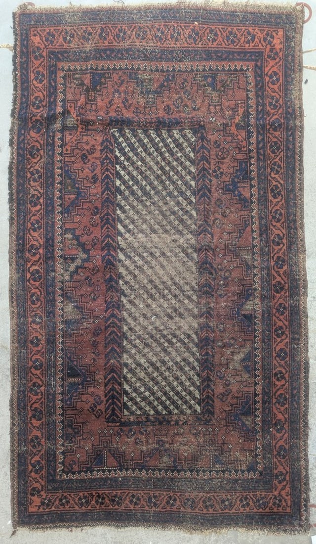 Antique Baluchi Tribal Rug 19th Century Handwoven Persian Carpet Art Beautiful Design: **Important** Please read below description on how to avoid high shipping costs. Offering an exquisite antique Baluchi rug, measuring 2 foot 11 inches x 5 foot 3 inches. This beautiful piece features 