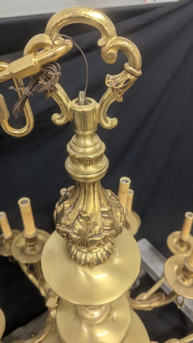 Majestic Empire Style 18-Arm Brass Chandelier Statement Lighting Fixture - 2