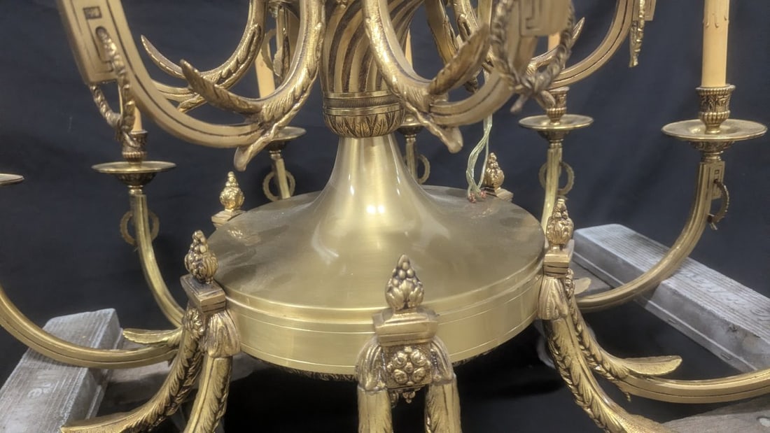 Majestic Empire Style 18-Arm Brass Chandelier Statement Lighting Fixture - 7