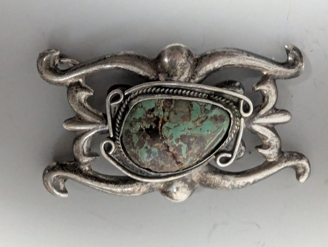 Vintage Southwestern Silver Turquoise Belt Buckles Concho Rodeo Style Collection - 3