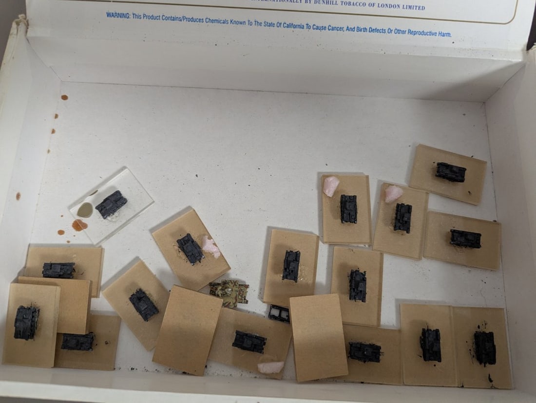 Large WWII German and Japanese Micro-Armor Miniatures Collection for Wargaming Hobbyists - 2