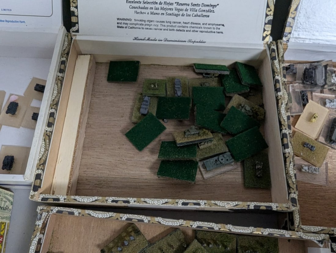 Large WWII German and Japanese Micro-Armor Miniatures Collection for Wargaming Hobbyists - 7