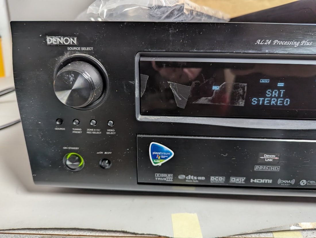 Denon AVR-3808CI A/V Surround Receiver with Remote Controls & Original Box - 2