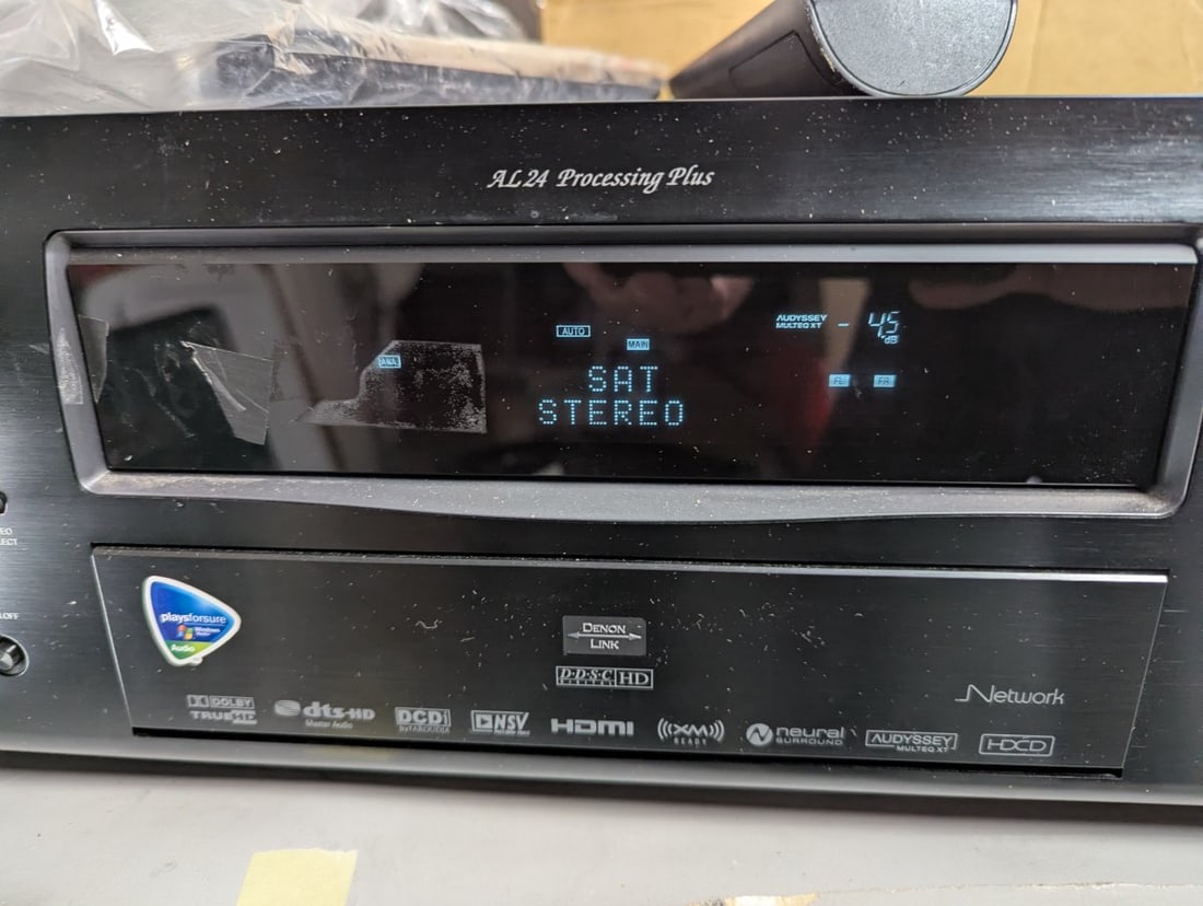 Denon AVR-3808CI A/V Surround Receiver with Remote Controls & Original Box - 3