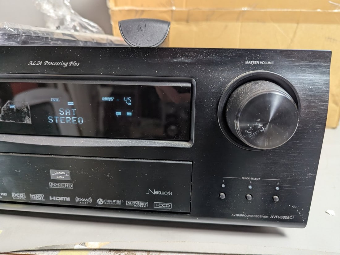 Denon AVR-3808CI A/V Surround Receiver with Remote Controls & Original Box - 4