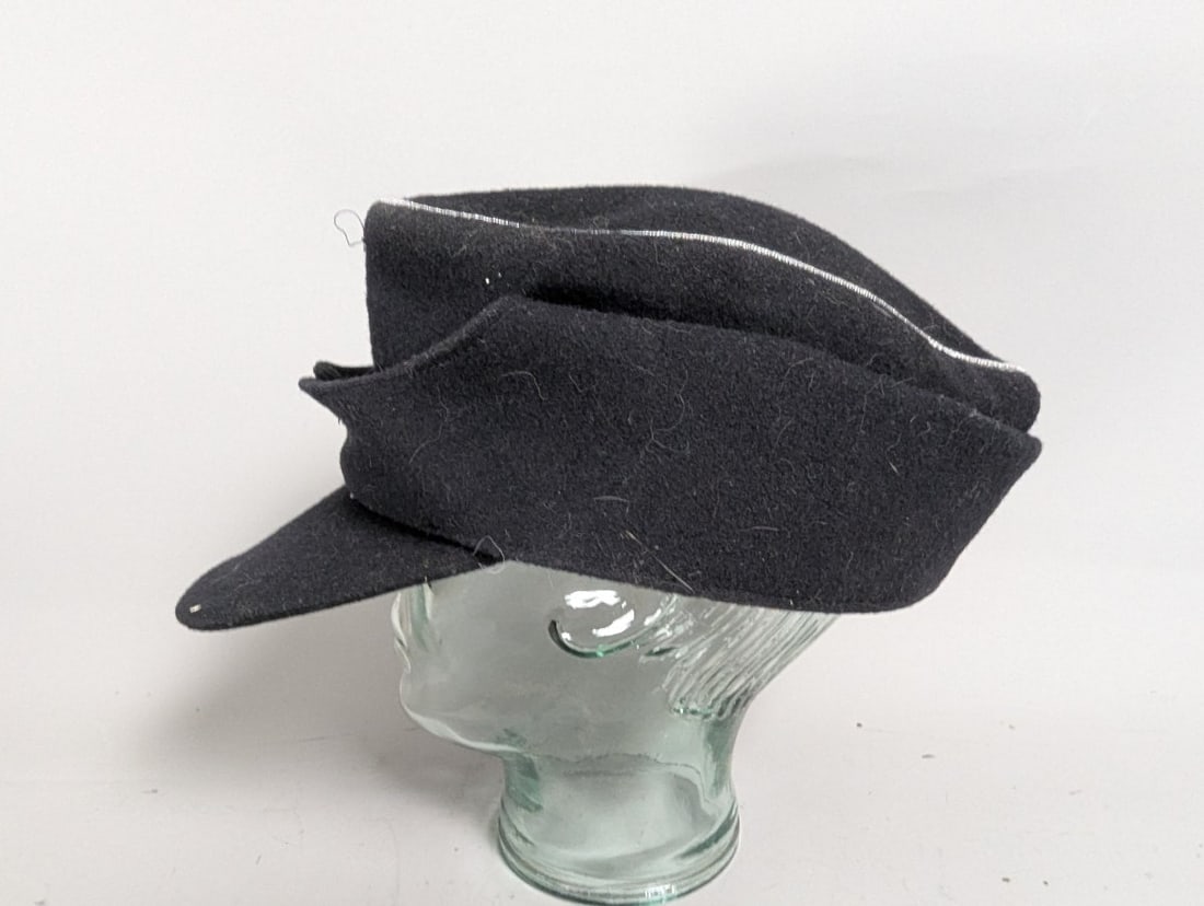German WWII SS Panzer Officer M43 Field Cap EinheitsfeldmÃ¼tze Rare Militaria Collectible - 2