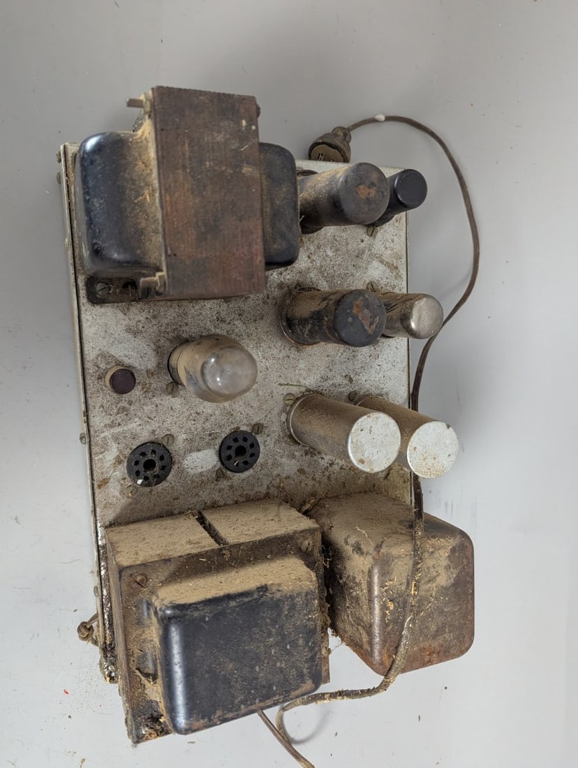 Vintage Tube Amplifier Chassis Great For DIY Audio Repair Parts Restoration - 4