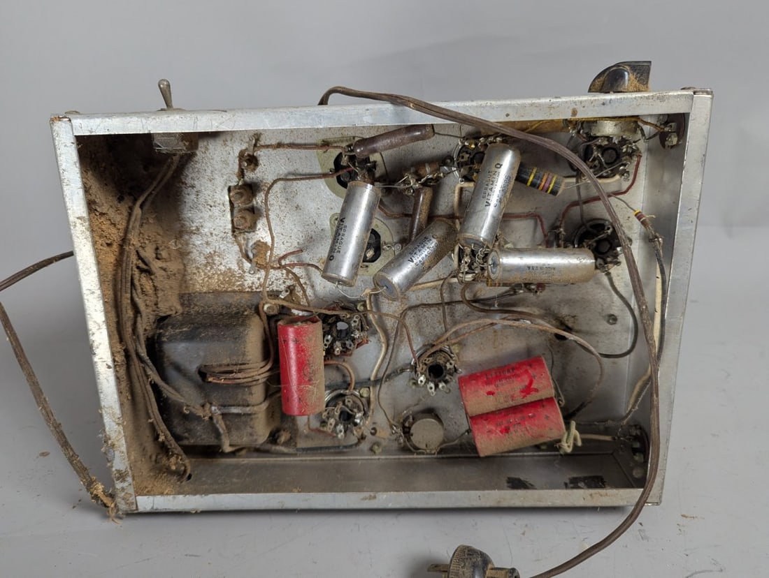 Vintage Tube Amplifier Chassis Great For DIY Audio Repair Parts Restoration - 6