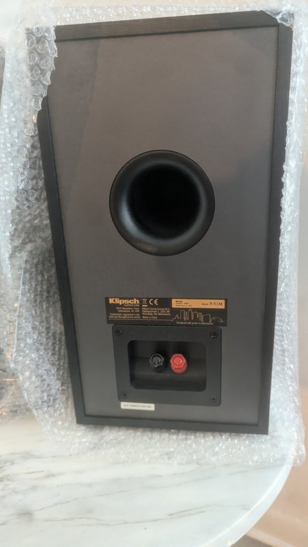 Klipsch R-51M Reference Bookshelf Speakers Pair Excellent Sound Quality - 2
