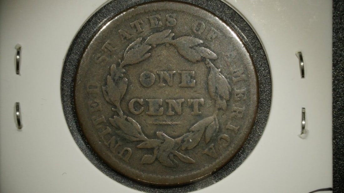 1838 Coronet Head Large Cent by Christian Gobrecht, V.F. - Coins Collectors Must Have - 2