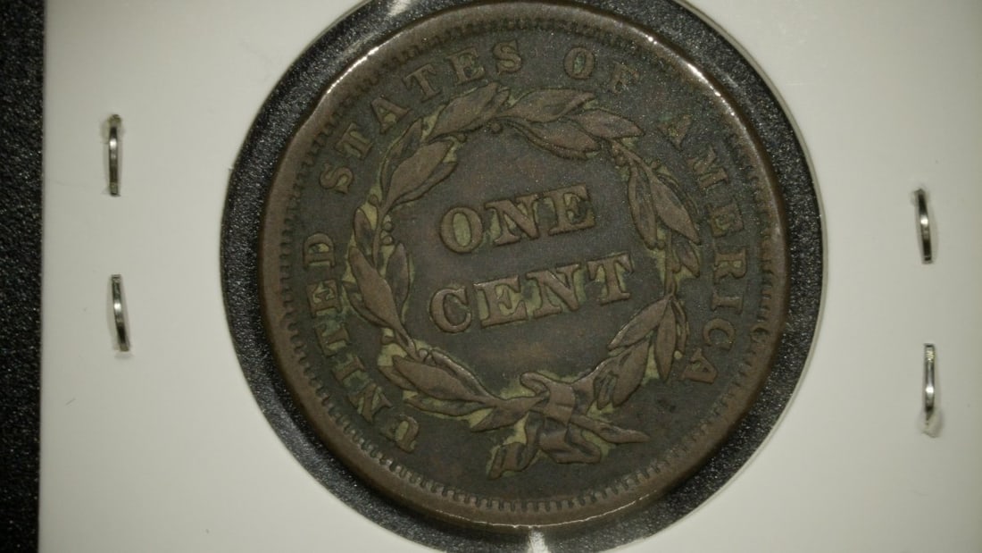 1840 Braided Hair Large Cent V.F. by Christian Gobrecht - Collectible US Coin - 2