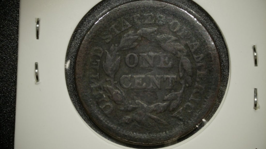 1853 Braided Hair Large Cent G Christian Gobrecht US Coin Collectible - 2