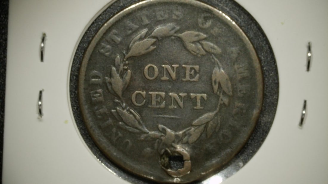 Lot of 5 U.S. Large Cents Coronet Head & Braided Hair by Christian Gobrecht - 7