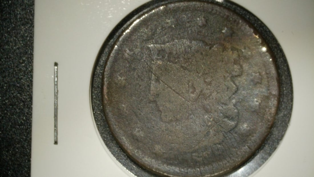 Lot of 4 19th Century US Large Cents 1838 Coronet & 1849 Braided Hair Christian Gobrecht - 8