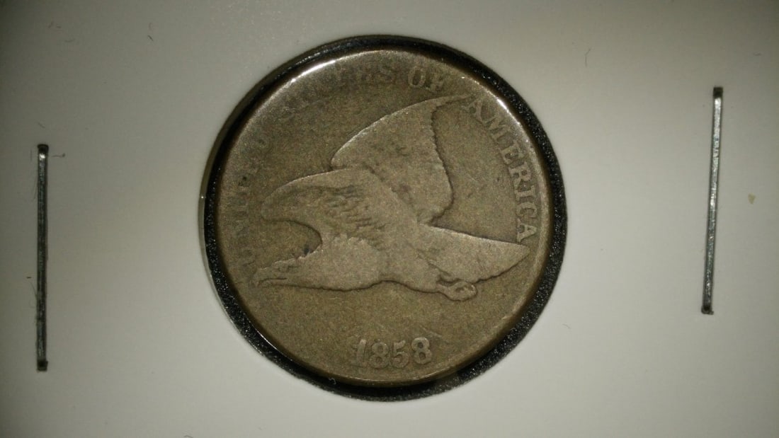 1858 Flying Eagle Cent by James B. Longacre Good Condition Rare US Coin (1 of 2)