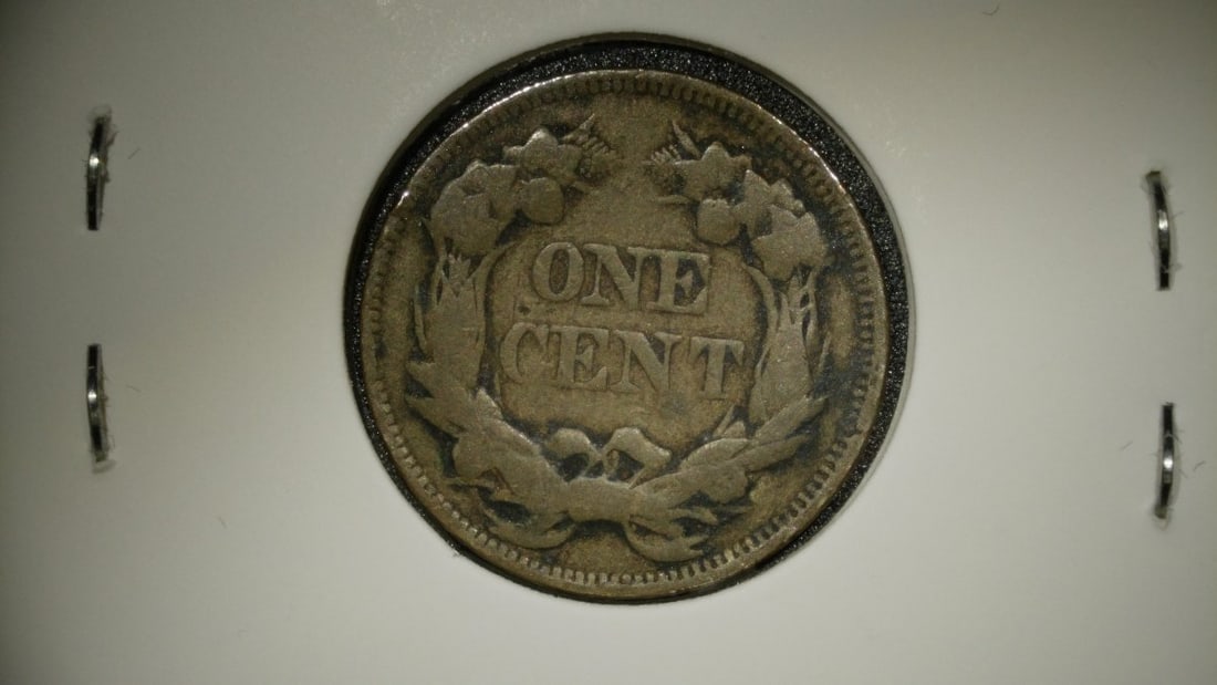 1858 Flying Eagle Cent Fine Grade Coin United States Mint James B. Longacre - 2