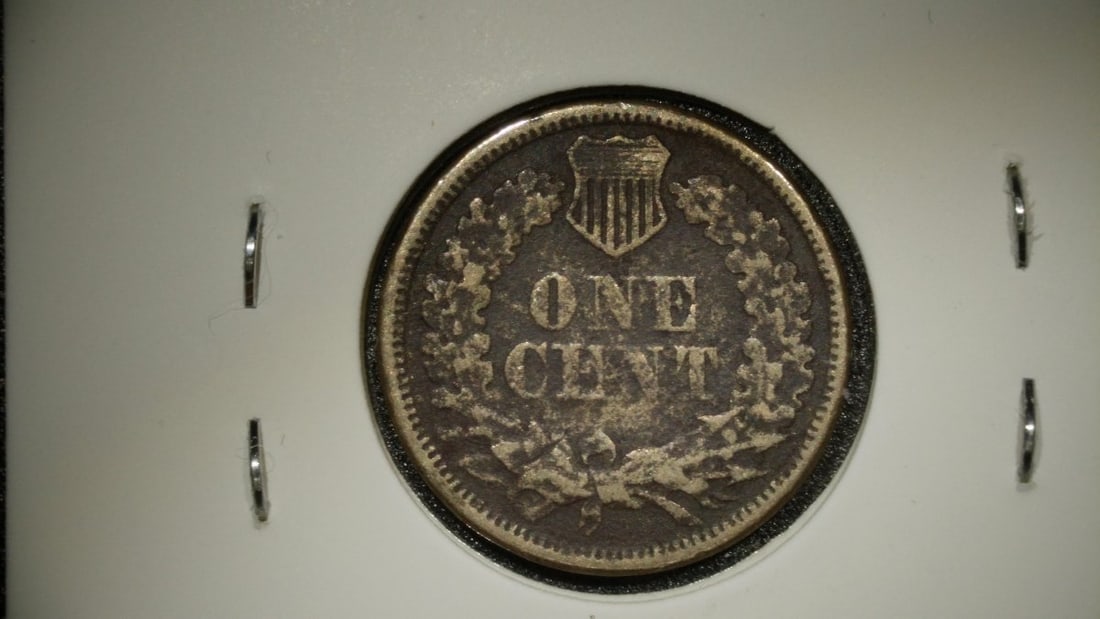 1861 Indian Head Cent VF by James B. Longacre Civil War Era Copper-Nickel Coin - 2
