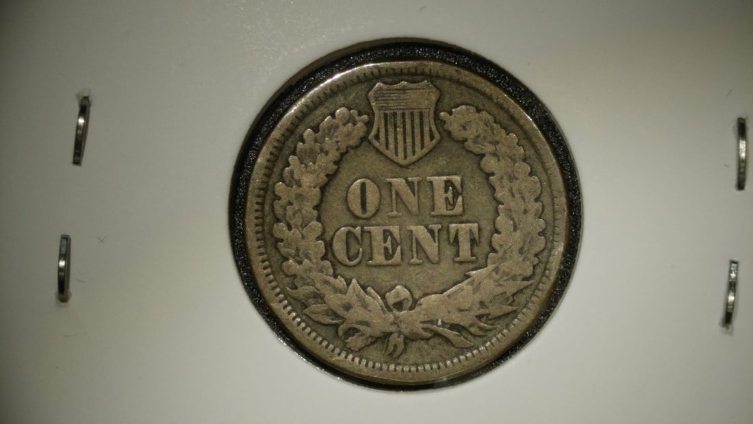 1863 Indian Head Cent F Fine Collectible Coin James Barton Longacre - 2