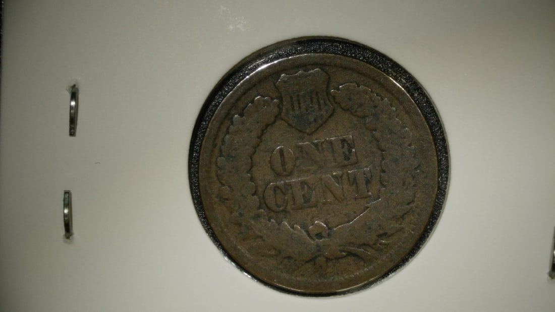 1865 Indian Head Cent Penny By James Barton Longacre - About Good AG Coin - 2