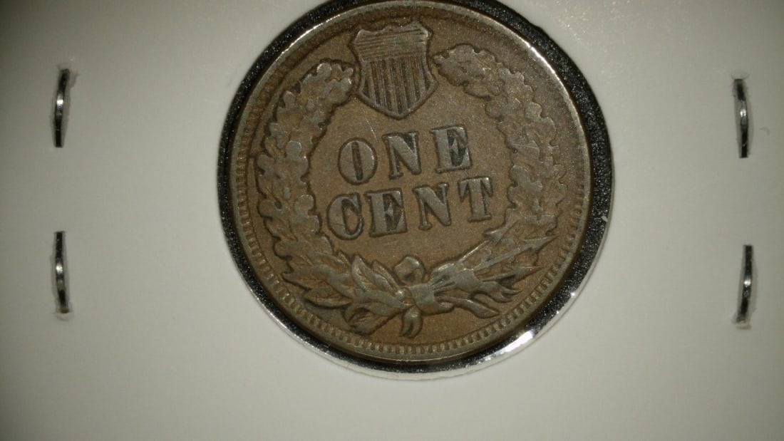Collection of 4 Indian Head Cents 1900 F 1896 G 1907 AU 1890 EF by James Barton Longacre - 2