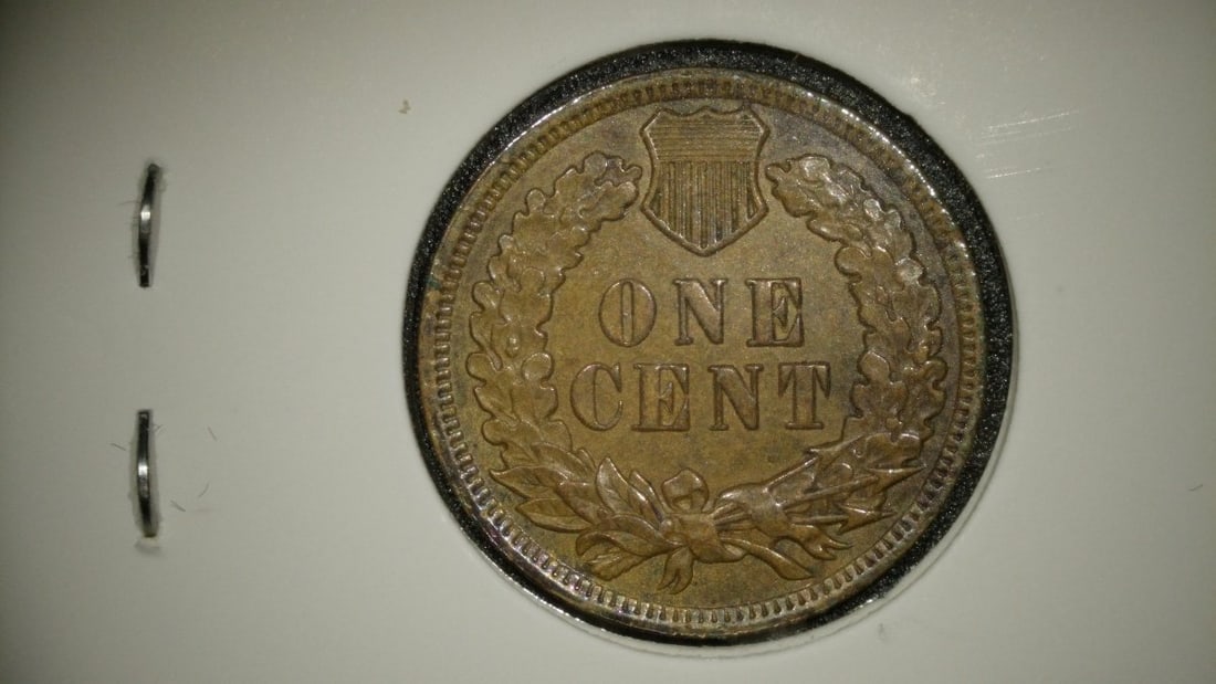 Collection of 4 Indian Head Cents 1900 F 1896 G 1907 AU 1890 EF by James Barton Longacre - 6