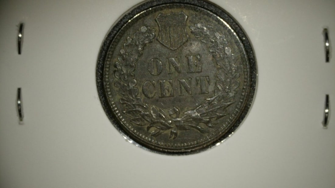 Collection of 4 Indian Head Cents 1900 F 1896 G 1907 AU 1890 EF by James Barton Longacre - 8