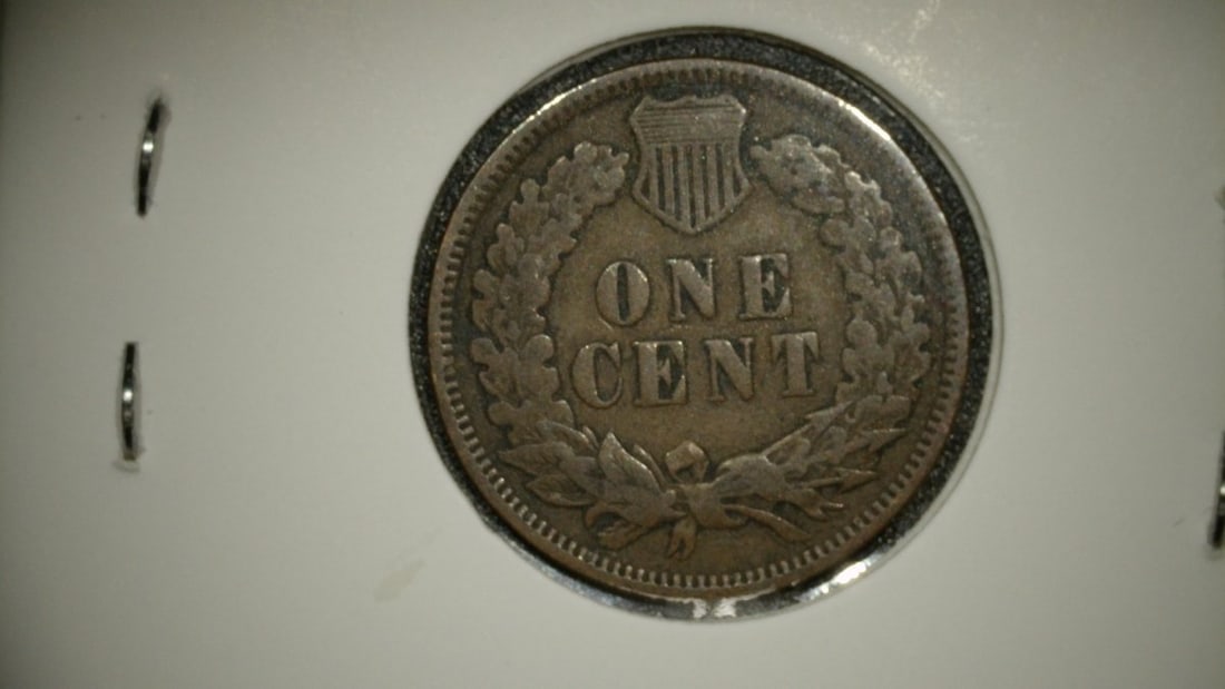 1909 Indian Head Cent Fine by James Barton Longacre Last Year of Issue Coin - 2