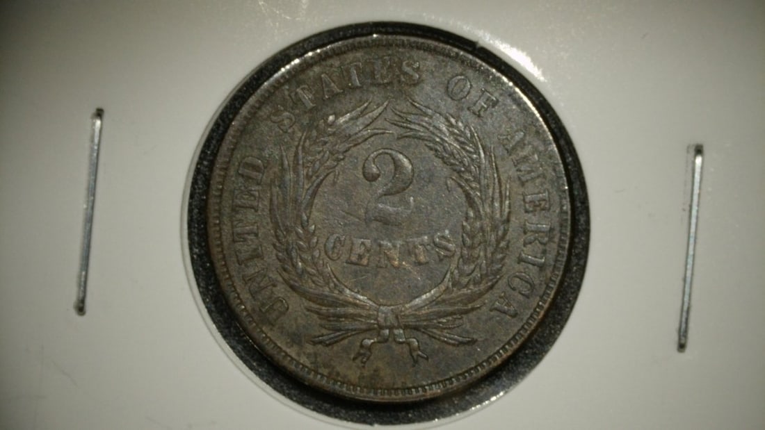 1865 Two Cent Piece Lot - Professionally Graded V.G. by James B. Longacre (1 of 4)