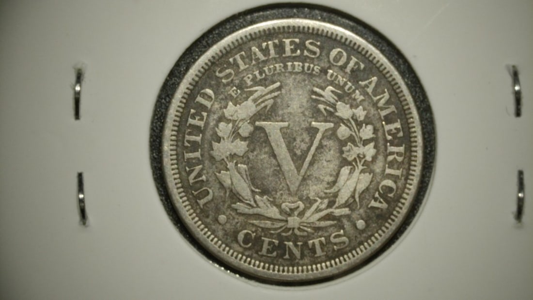 1895 Liberty Head Nickel VF by Charles E. Barber - Key Date Coin - 2