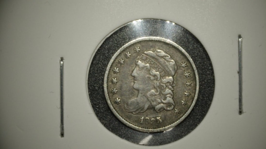 1835 Capped Bust Half Dime V.F. - Early American Silver Coin by United States Mint (1 of 2)