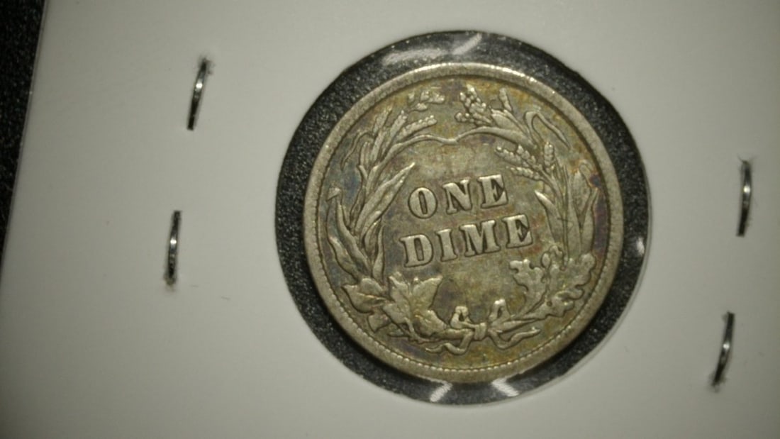 Collection of 5 Barber Dimes by Charles E. Barber - Various Dates and Grades - 2