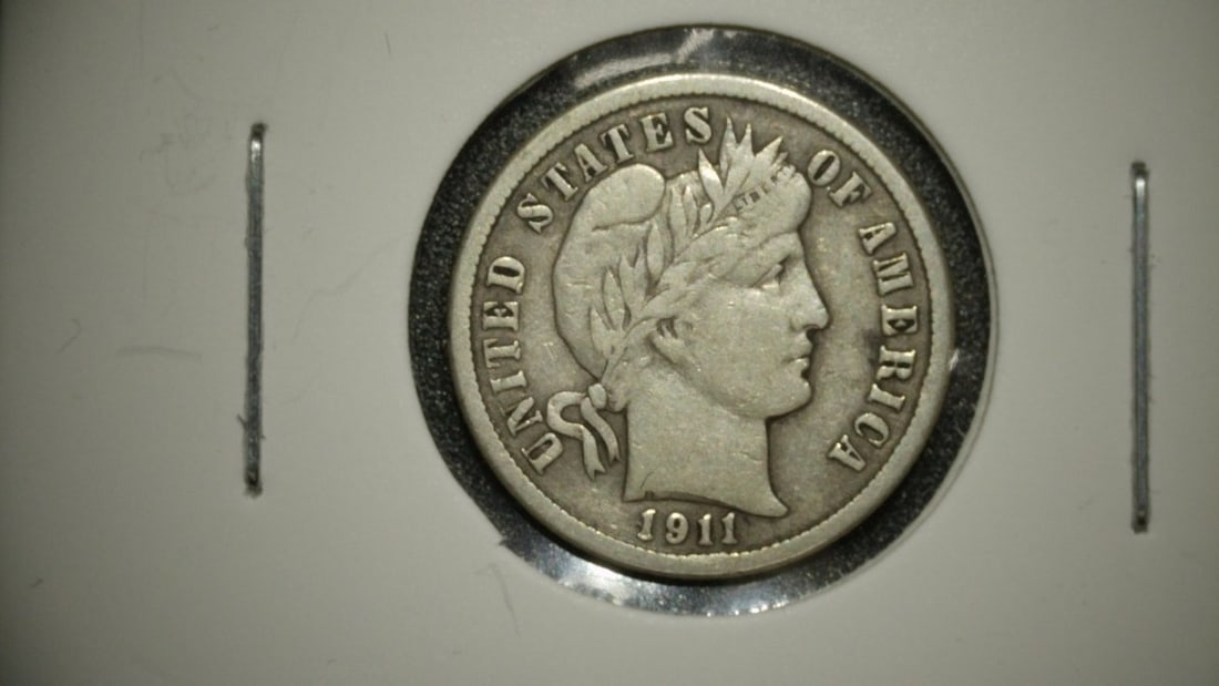 Collection of 5 Barber Dimes by Charles E. Barber - Various Dates and Grades - 5