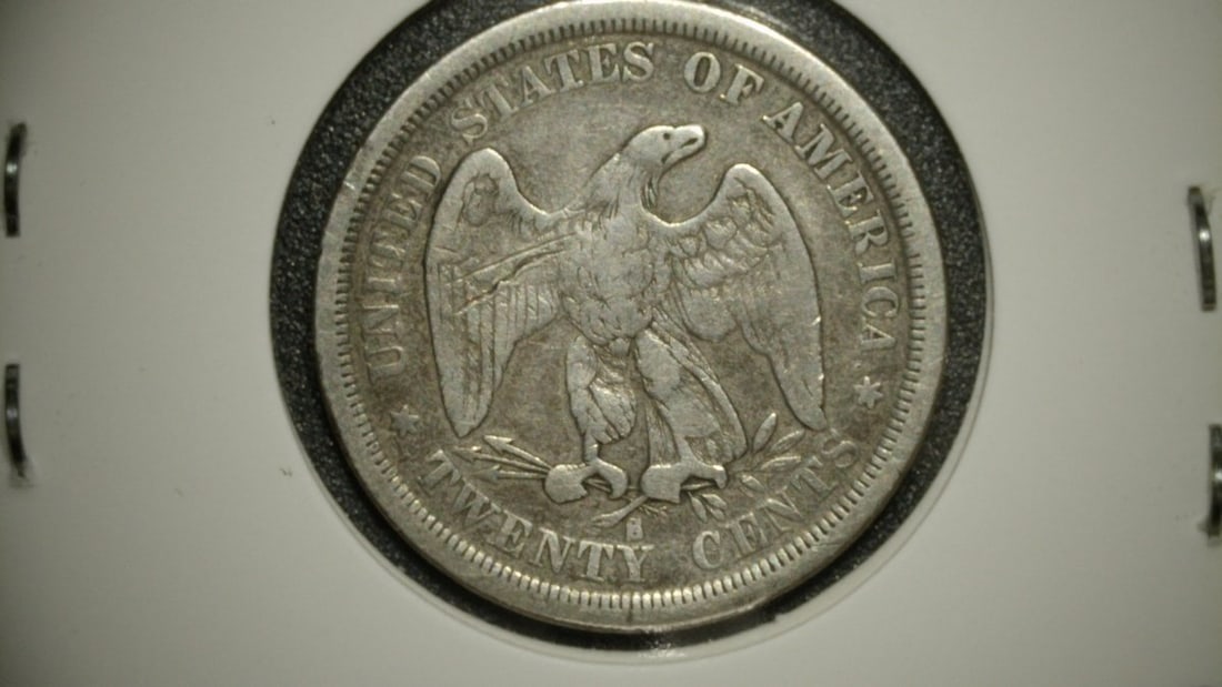 1875-S Seated Liberty Twenty Cent Piece Fine by William Barber - 2