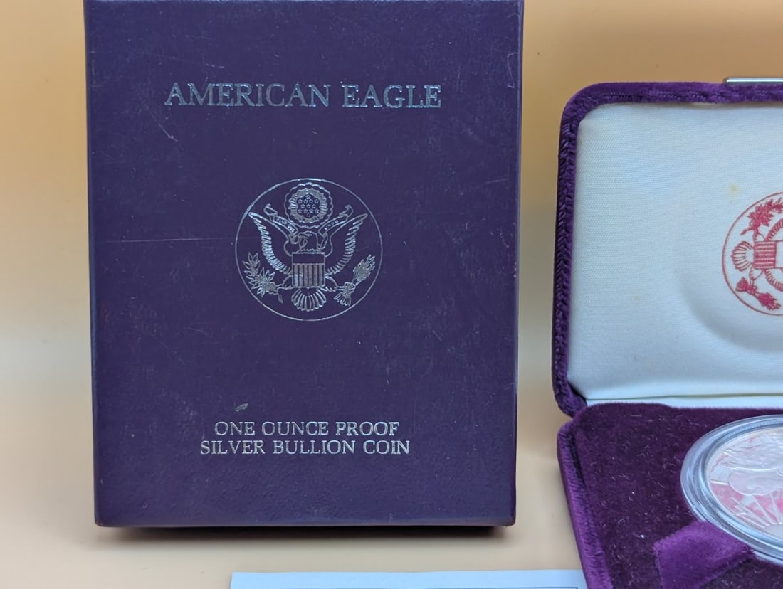 1987-S American Silver Eagle Proof Coin by Adolph A. Weinman - Excellent Condition - 2