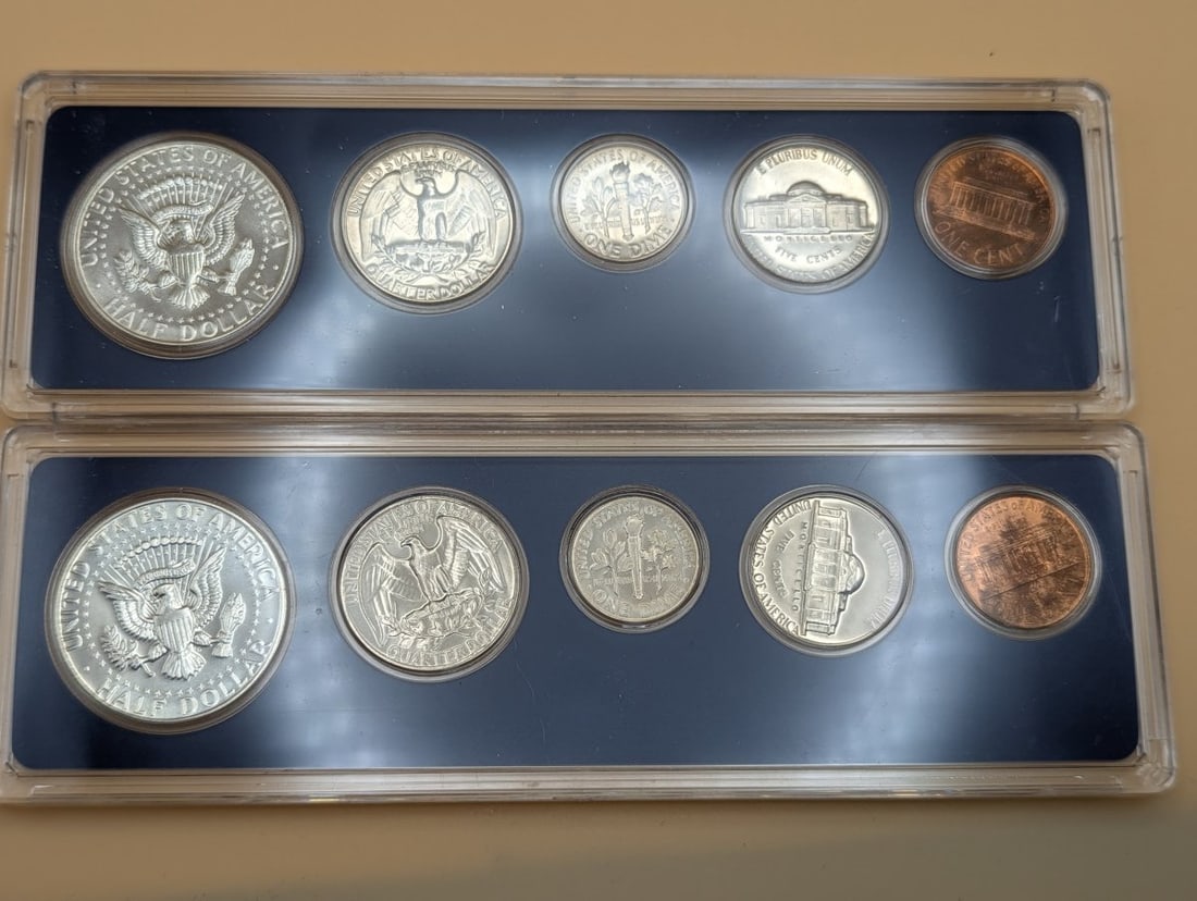 1965 and 1966 United States Special Mint Sets Excellent Condition Silver Coins Collection - 3