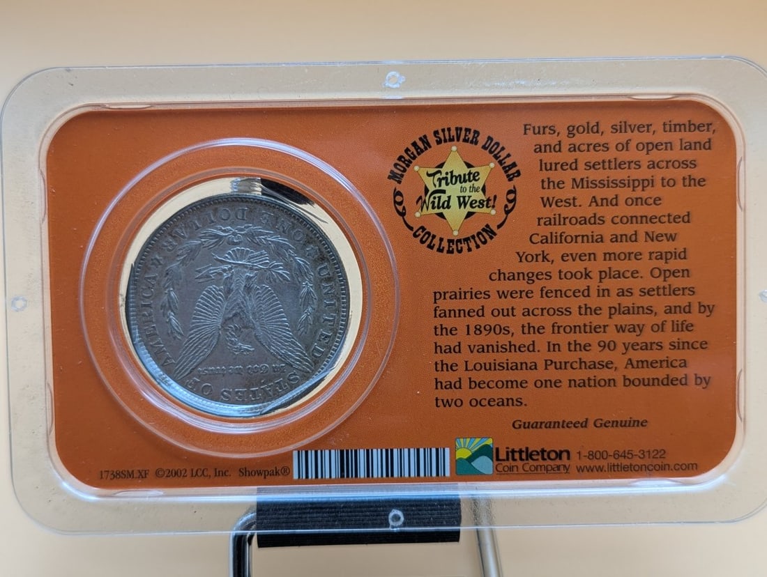 1921-S Morgan Silver Dollar XF by George T. Morgan in Littleton Tribute to the Wild West - 2