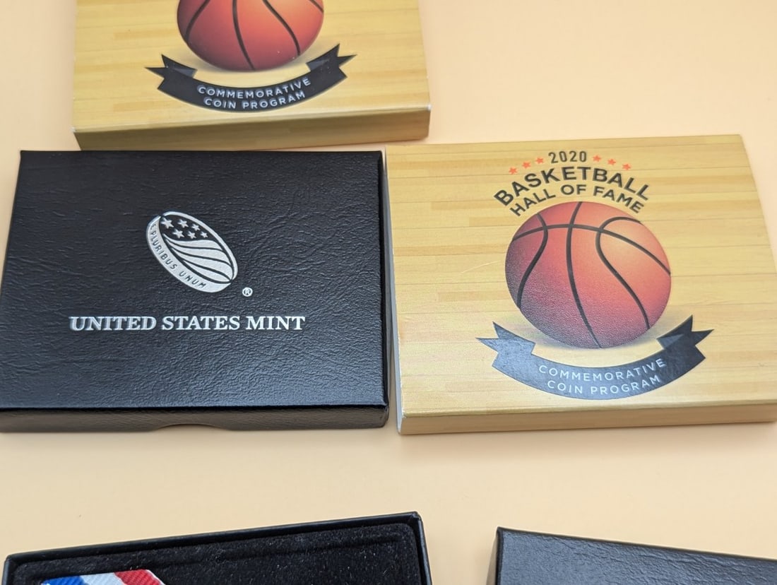 2020-S Basketball Hall of Fame Proof Half Dollar Commemorative Coin Set - 5
