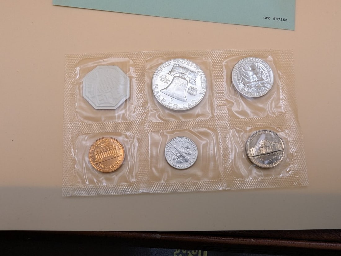1959 US Mint Proof Set Complete with Original Packaging - Uncirculated Proof 5 Coins - 3